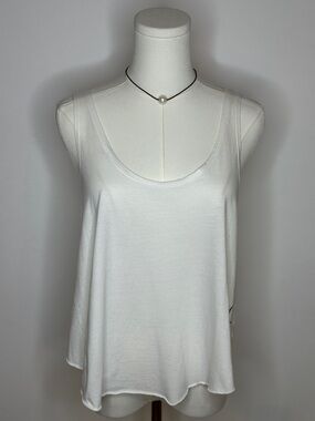 RVCA Cream Scoop Neck Swing Tank